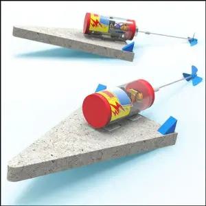 집콕과학 DRA459C1 탈착식 방향조절 방수 제트보트 만들기 1개