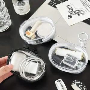 미니 투명 PVC 수납 정리파우치 인형파우치