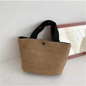 미니 라탄 토트백 여름 시원한 여성용 바캉스 나들이 사첼백 펀칭백