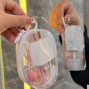 PVC 투명 파우치 키링 가방