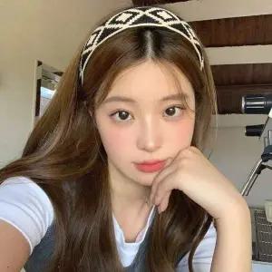 다이아 니트 머리띠 패션아이템 헤어핀