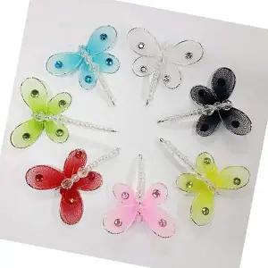 스타킹장식 SJD002I7 잠자리 35mm 하늘 1SET 공예 꾸미기 비즈
