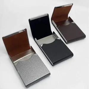 자석 명함케이스 스틸 인조가죽 카드 명함지갑 명함집