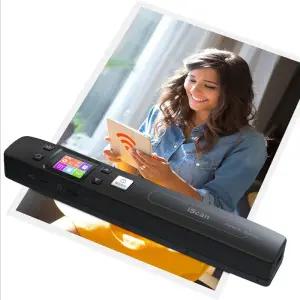 휴대용 플랫 스캐너 HD 1050DPI 와이파이 무선 문서 숙제 스캔 사진 JPG/PDF 드라이버 없음