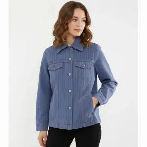 STRIPE OVERDYED DENIM JACKET (J1522 099) (스트라이프 오버다이 데님 자켓)