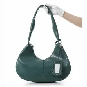 25FW Green Croco Medium Hobo Bag (A6867 774) (그린 크로코 미디움 호보 백)