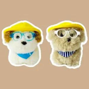 [JED] 뽀글 어린이 키링 가방 2종 인형 강아지 고리 유치원