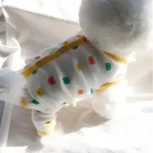 [JED] 강아지 젤리곰 올인원 옐로우 1P 똑딱이 나시 2XL