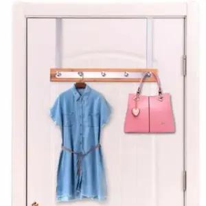 [JED] 문걸이 정리 옷걸이 옷 행거 5구 도어 거치대 대나무