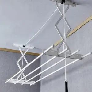 [JED] 천장 다용도 접이식 실내 행거 베란다용 설치형 빨래건조대