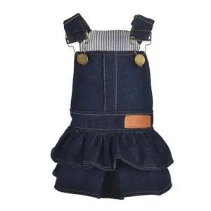 [JED] 청치마 강아지 치마 옷 멜빵 PET 데님 원피스