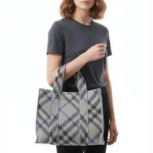 Small Check Knit Tote (8104034) (스몰 체크 니트 토트백)