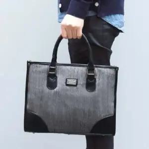 남성용 직장 심플 노트북 서류 가방 모던 스타일