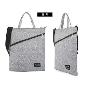 블랙- 에코백 보조 가방 데일리 케쥬얼 크로스