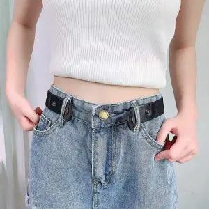 [콩심팥심]밴딩 4컬러 노버클 히든벨트 똑딱이 밴딩스트레치벨트