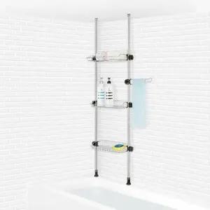 [알티피아]화장실선반 정리대 0.4M 3단 욕조 코너 욕실수납선반