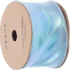 포장 및 꽃다발 제작을 위한 밀리스텐 이리데센트 와이어 가장자리 리본 내마모성 컷테이블 장식 파티