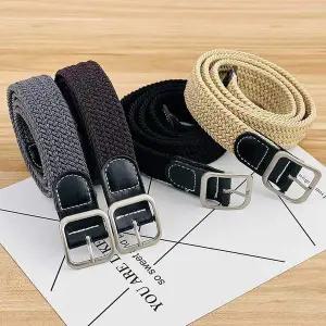 남녀공용 구멍없는 무타공 벨트 스판밴딩 심플 허리띠 무타공벨트