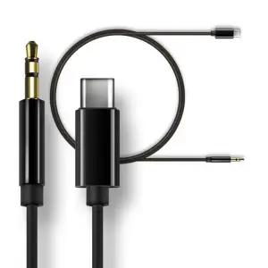 [골드스마일]차량 옥스케이블 C타입 시크릿007 AUX 3.5mm 3극 AUX