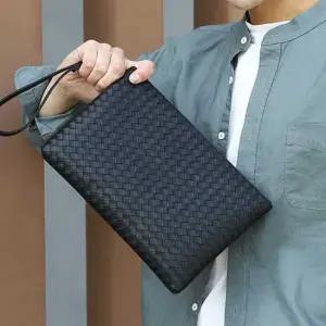 남자 오피스 미니 손 가방 클러치 백 지퍼 파우치