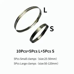 등속조인트 5개10개 스틸 CV 조인트 부트 크림프 클램프 키트 드 25- 50mm 50- 120mm