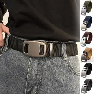남성 나일론 원터치 버클 허리 벨트 1P 패션 혁대 혁대 패션벨트