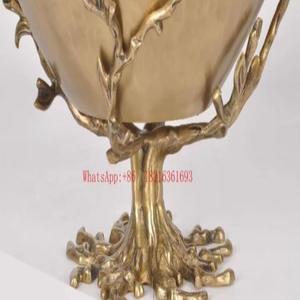 구리 분리형 거실 과일 바구니, 접시, 고급 장식