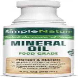 브러시 온 푸드 등급 미네랄 오일 - 목재 도마 정육점 블록 조리대 스테인리스 스틸(응용제 팁 포함 4온스