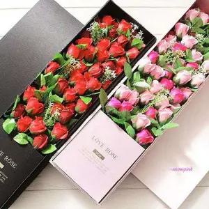 고급 박스 스승의날 비누꽃 장미 꽃다발 로즈데이 어버이ijk106