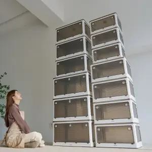 아이윤 접이식 대형 폴딩 리빙박스 옷 장난감 정리함 펜트리 수납함 다용도 정리함 116L