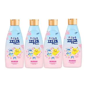 피죤 초고농축 섬유유연제 체리블라썸 본품 1L, 4개  (봄 한정 에디션)