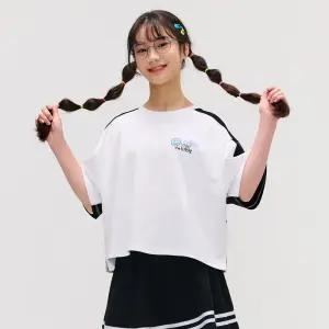 [오션스카이] [2color] 여아 레터링 반팔티