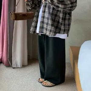 블랙 모븐 핀턱 밴딩 슬랙스 (one color) 링클프리