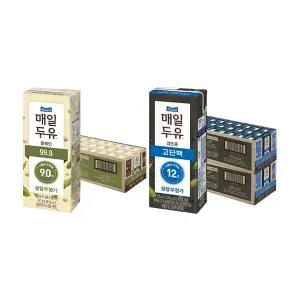 매일두유 99.9 190ml, 24개 + 검은콩 고단백 190ml, 24개
