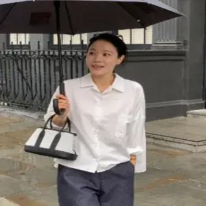 MADE 플레어핏 헤링본 베이직 셔츠 (2 color)