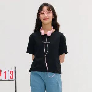 [오션스카이] [2color] 여아 스냅장식 반팔