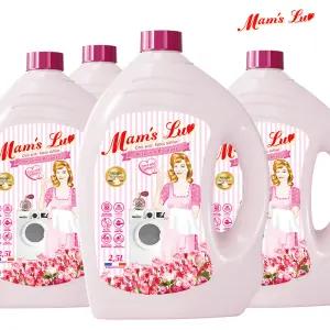 맘스럽 퍼퓸부케 섬유유연제 2.5LX4개입 프랑스 향수첨가 에이프릴 핑크로즈향 실내건조형 구연산첨가 프리미엄 구연산 섬유유연제