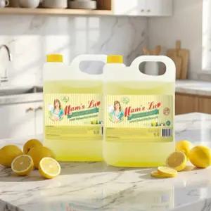 맘스럽 대용량 주방세제 레몬향 4L X 2개 과일 채소용 세척제 세제
