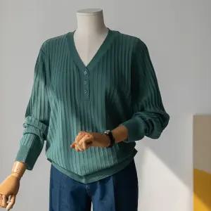 (안나앤플러스) 프롬 브이 골지 니트[니트CSU35] 빅사이즈