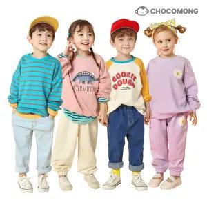 [초코몽]봄아동복BEST/국내생산/봄신상/맨투맨/아동바지/주니어/상하복/데님/유아동복/등원룩