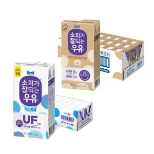 소화가잘되는우유 오리지널, 190ml, 24개 + 미숫가루, 190ml, 24개