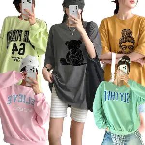 봄신상 미라클코지/긴팔/맨투맨/빅사이즈여성의류/여성/티셔츠/반팔/오버핏/긴바지