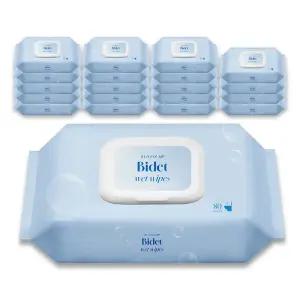 대용량 즐거운집 비데티슈 80매 20팩 순수 비데물티슈 넓은 저자극 안전한