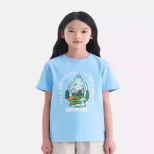 [아웃도어 프로덕츠 키즈][온라인전용] 그래픽 반팔티셔츠 (라이트블루) OD262ISS92_LBL
