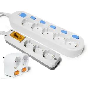 국산 멀티탭 고용량멀티탭 4000W 전기연장선 멀티콘센트 1구 2구 3구 4구 5구 6구 8구 10구