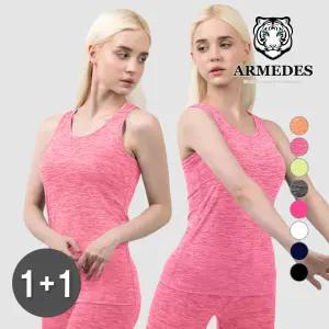 아르메데스 여성용 기능성 언더레이어 요가복 망고나시 AR-222 2P