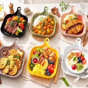 플레이팅 손잡이형 사각앞접시 5P세트