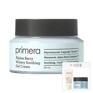 프리메라 알파인 베리 워터리 수딩 젤 크림 50ml, 1개+증정(페이셜마일드필링 30ml, 1개+알파인 베리 워터리 크림 15ml, 1개)
