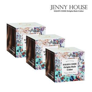 제니하우스 시즌3 살롱코드 오리진 헤어 컬러 염색약 (모카브라운) 3개