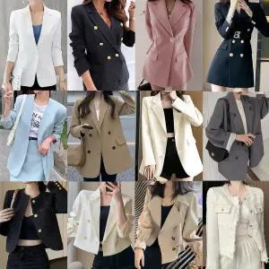 (도도한걸)여성자켓/정장/테일러드/노카라/양털/퍼//모직/패딩/양면/트위드/정장/긴팔/하프/캐쥬얼/빅사이즈/테일러드/플레어/체크/롤업/박시/가디건/니트/트위드/크롭/더블/마/린넨/데님/청/가디건